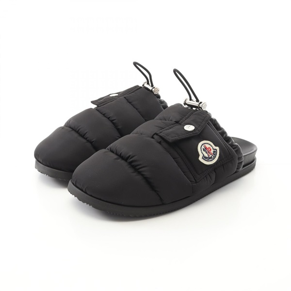 MONCLER MON POCKET Mules Sandals 4M00040M508099937 Nylon Black #37 NEW Women