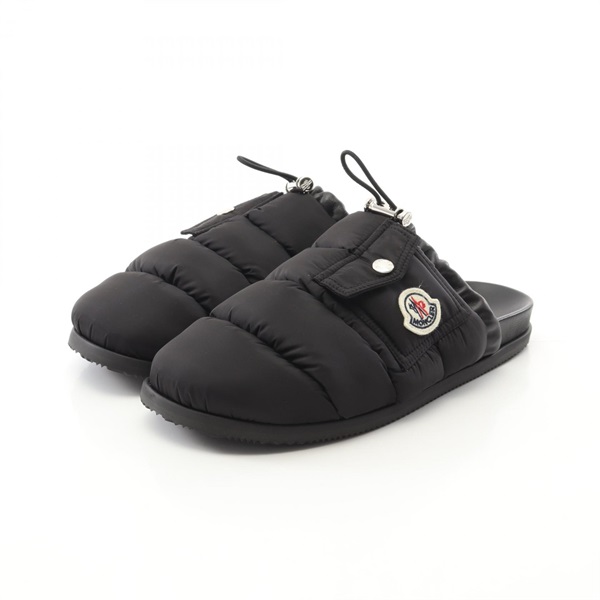MONCLER MON POCKET Mules Sandals 4M00040M508099939 Nylon Black #39 NEW Women