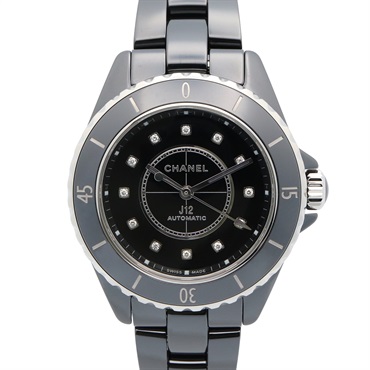 CHANEL J12 Caliber 12.2 1.3 12 Diamond Wrist Watch H9742 Auto ceramic Used Women
