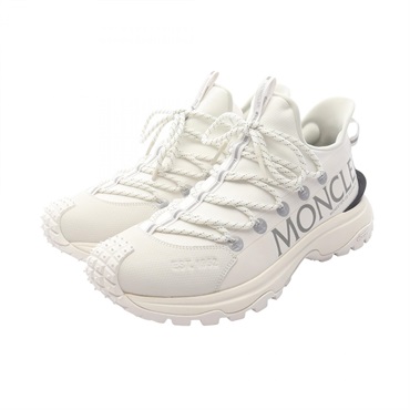 MONCLER TRAILGRIP LITE 2 LOW TOP Sneakers Polyamide White #41 NEW Mens