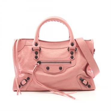 BALENCIAGA Le City Small Handbag Shoulder 8114422ABEK5826 leather Pink NEW Women