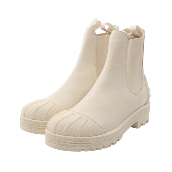 Christian Dior DIOR IRON short boots #39 leather Beige Used Women