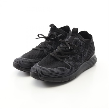 LOUIS VUITTON Fastlane line sneakers Damier Fabric Black Gray #8 Used mens