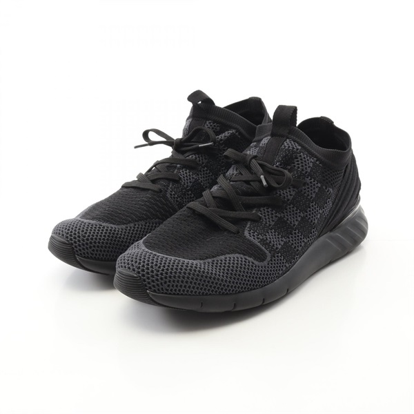 LOUIS VUITTON Fastlane line sneakers Damier Fabric Black Gray #8 Used mens