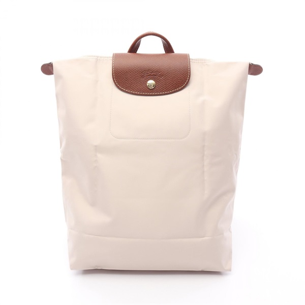 Longchamp Le Pliage Original M Rucksack Backpack 10284 canvas leather Beige NEW