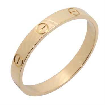 CARTIER Mini Love Ring 18KYG Yellow Gold Used unisex US size 12.25 #68