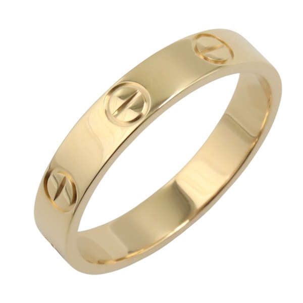 CARTIER Mini Love Ring 18KYG Yellow Gold Used unisex US size 6 #52
