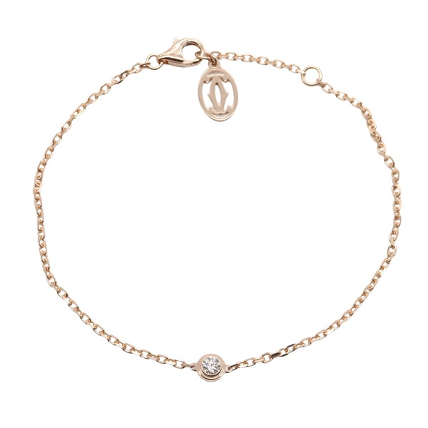 CARTIER D'amour Bracelet SM Diamond 18KPG Pink Rose Gold Used Women