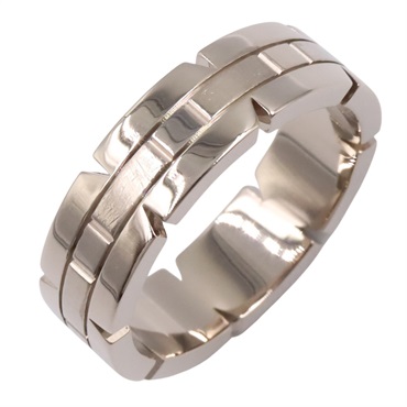 CARTIER Tank francaise Ring 18KWG White Gold Used unisex US size 7.25 #55