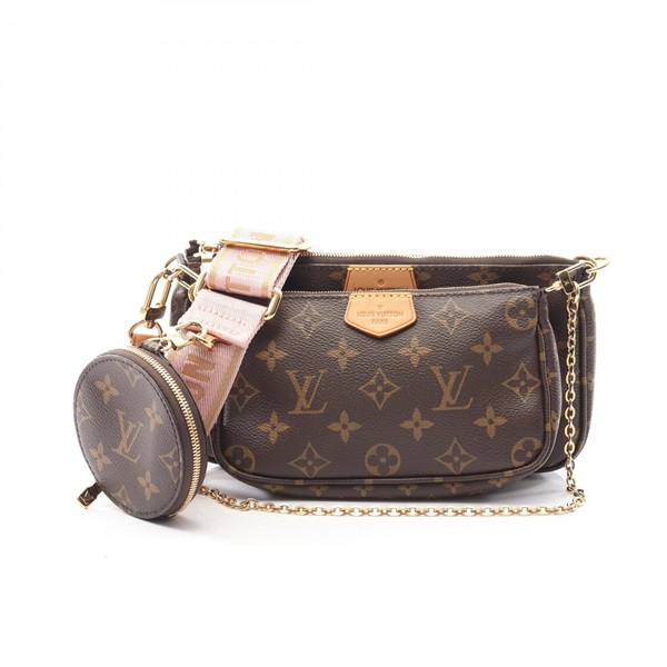LOUIS VUITTON Multi Pochette Accessoires Shoulder Bag M44840 Monogram Brown Pink