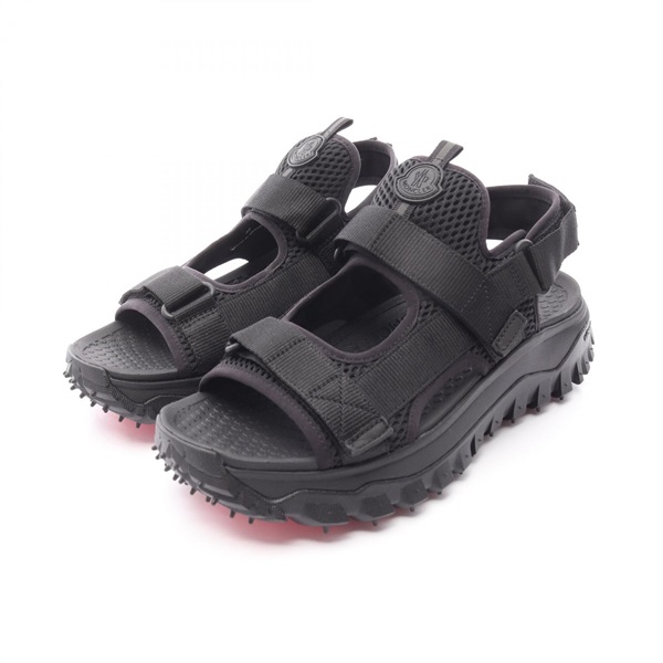 MONCLER TRAILGRIP VELA Sandals shoes #43 4L00010M380899943 canvas mesh Black