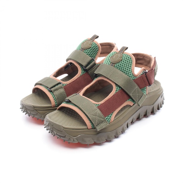 MONCLER TRAILGRIP VELA Sandals shoes #42 4L00010M405424142 canvas mesh Khaki
