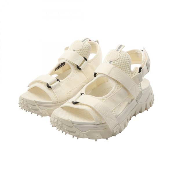 MONCLER TRAILGRIP VELA Sandals 4L00110M380803236 canvas mesh White NEW #36
