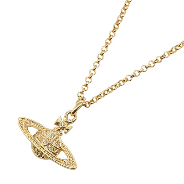 Vivienne Westwood Orb Necklace Pendant brass 45-49cm Gold NEW