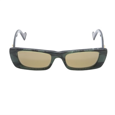 GUCCI Sunglasses eyewear GG0516S-014/INT/SUN Plastic nickel Green NEW unisex