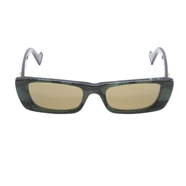 GUCCI Sunglasses eyewear GG0516S-014/INT/SUN Plastic nickel Green NEW unisex