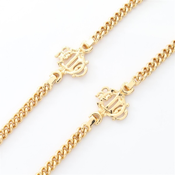 Christian Dior Old logo Necklace collier 80cm Gold Plated Used