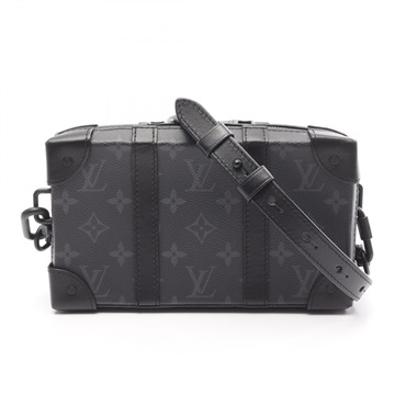 LOUIS VUITTON Soft trunk wallet Shoulder Bag M69838 Monogram eclipse Black Used
