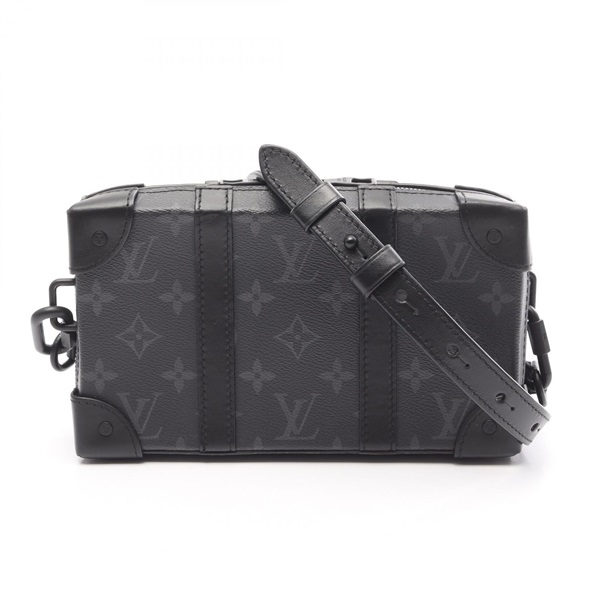 LOUIS VUITTON Soft trunk wallet Shoulder Bag M69838 Monogram eclipse Black Used