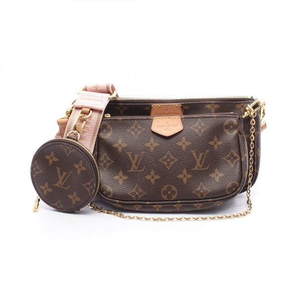 LOUIS VUITTON Multi Pochette Accessoires Shoulder Bag M44840 Monogram Rose clair