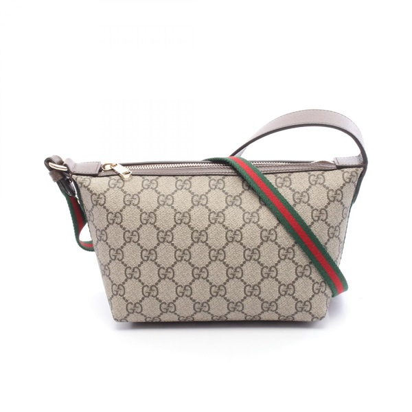 GUCCI Ophidia GG Supreme Shoulder Bag canvas leather Beige Brown women NEW