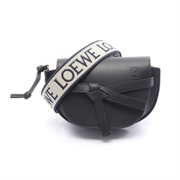 LOEWE Gate Dual Mini Shoulder Bag A650N46X131100 leather Black NEW Women