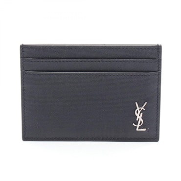 SAINT LAURENT PARIS Tiny Cassandra Card Case leather Black NEW mens YSL