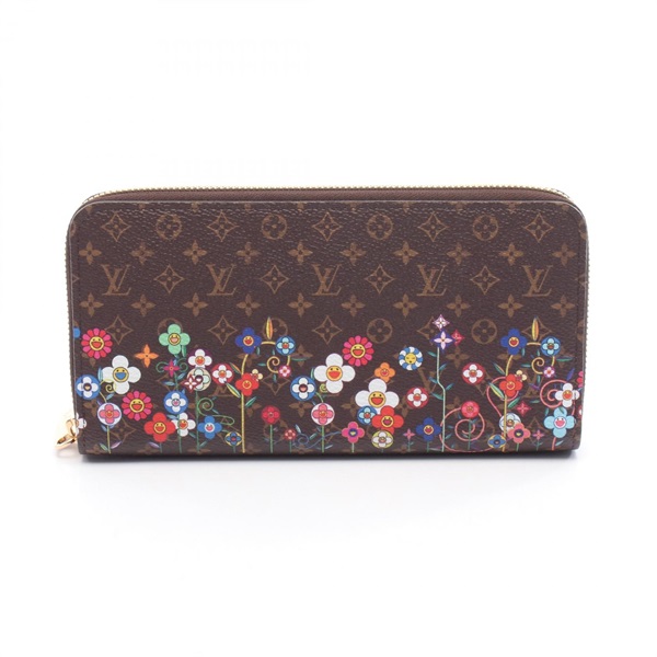 LOUIS VUITTON × TM Zippy around long wallet M14162 Monogram canvas Brown Used LV