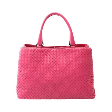 BOTTEGA VENETA Intrecciato Hand Tote Bag 223377 leather Pink Used Women