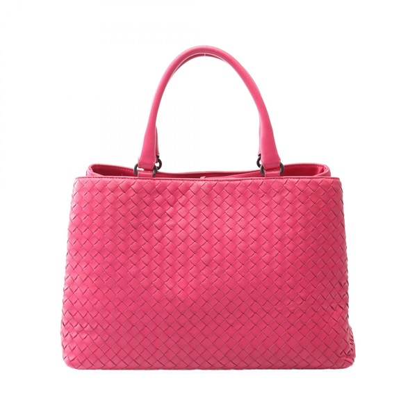 BOTTEGA VENETA Intrecciato Hand Tote Bag 223377 leather Pink Used Women