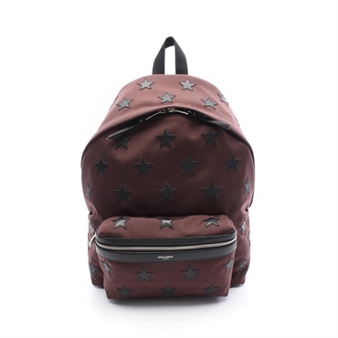 SAINT LAURENT PARIS Classic City California Backpack 437087 canvas leather Brown