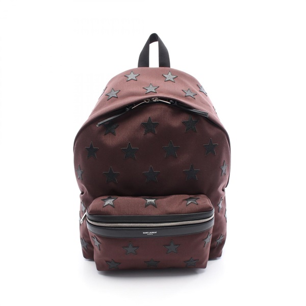 SAINT LAURENT PARIS Classic City California Backpack 437087 canvas leather Brown