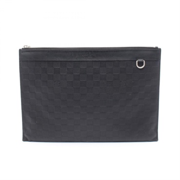LOUIS VUITTON Pochette Discovery Clutch bag N60112 Damier Infini leather BK Used