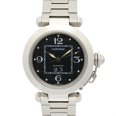 CARTIER Pasha C Big Date Wrist Watch W31053M7 Automatic SS Used Boys