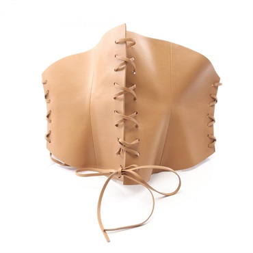 Christian Dior D-Lace corset belt B0103CGDK34U80 leather Beige Women #80