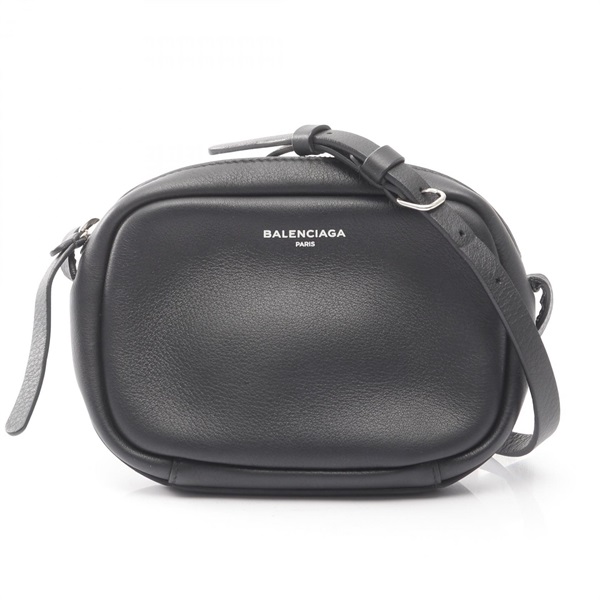 BALENCIAGA EVERYDAY CAMERA XS Shoulder Bag 489809 leather Black Used Women