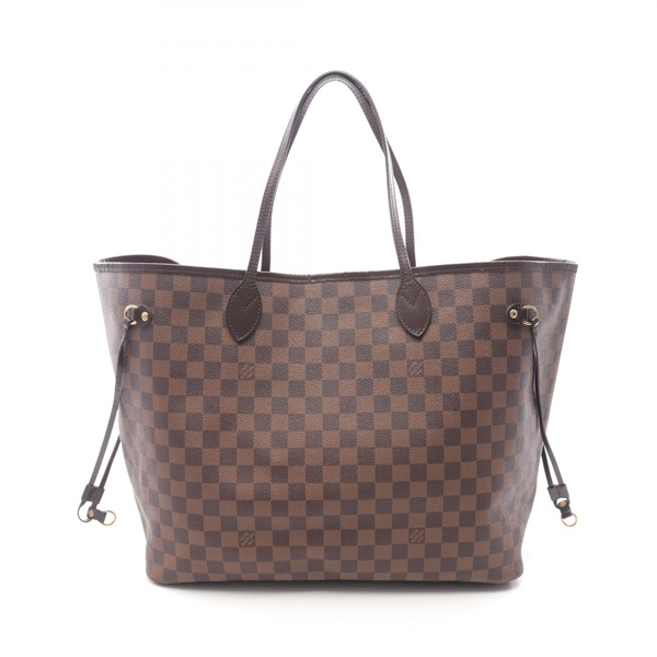 LOUIS VUITTON Neverfull GM Shoulder Tote Bag N51106 Damier canvas Ebene Used LV