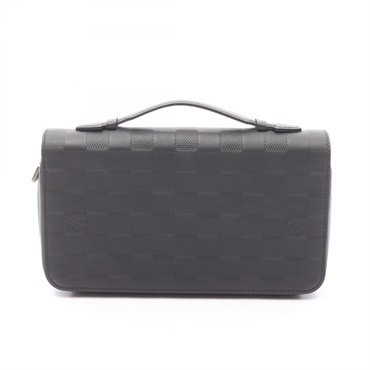 LOUIS VUITTON Zippy XL Around long wallet N61254 Damier Infini leather Onyx Used