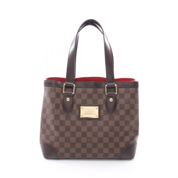 LOUIS VUITTON Hampstead PM Tote Bag N51205 Damier canvas leather Ebene Used LV