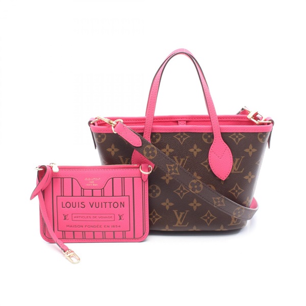 LOUIS VUITTON Neverfull Inside Out BB Shoulder Tote Bag M12106 Monogram used LV