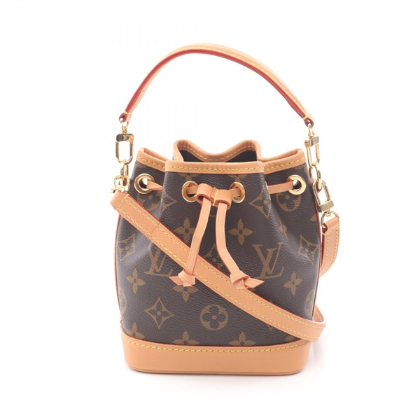 LOUIS VUITTON Nano Noe Shoulder Drawstring Handbag M81266 Monogram Used women