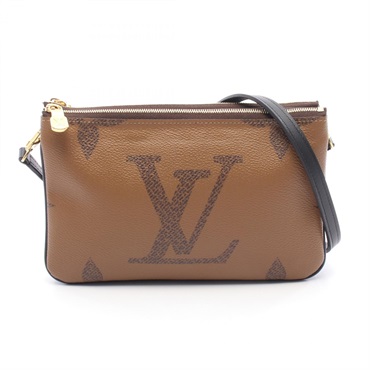 LOUIS VUITTON Pochette double zip Shoulder Crossbody Bag M69203 Monogram Reverse