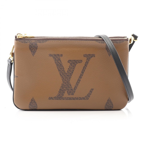 LOUIS VUITTON Pochette double zip Shoulder Crossbody Bag M69203 Monogram Reverse