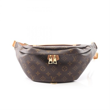 LOUIS VUITTON Bum Waist Shoulder bag M43644 Monogram canvas Brown Used unisex LV