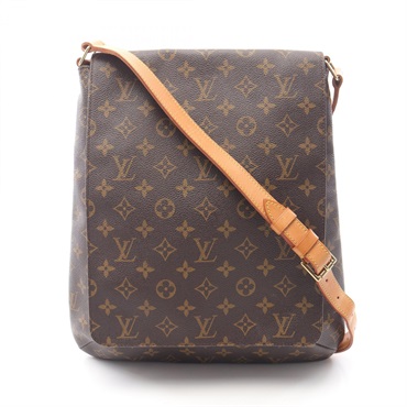 LOUIS VUITTON Musette Shoulder Bag M51256 Monogram canvas leather Brown Used LV