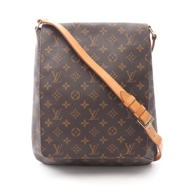 LOUIS VUITTON Musette Shoulder Bag M51256 Monogram canvas leather Brown Used LV