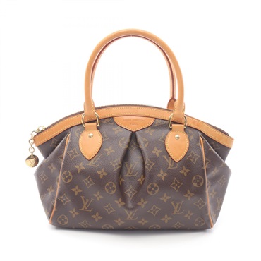 LOUIS VUITTON Tivoli PM Handbag M40143 Monogram canvas leather Brown Used Women
