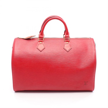 LOUIS VUITTON Speedy 35 Handbag M42997 Epi leather Castilian red Used Women LV