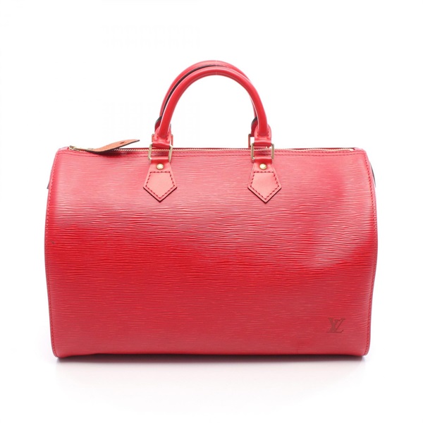 LOUIS VUITTON Speedy 35 Handbag M42997 Epi leather Castilian red Used Women LV