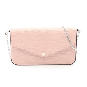 LOUIS VUITTON Pochette Felice Shoulder Bag M62467 Epi leather Pink Used women